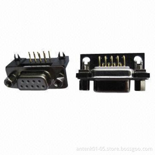 D-sub Connector, Right Angle Female Version, Machined Contact